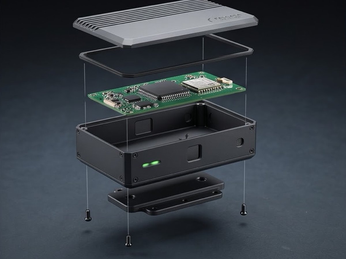 Exploded view of the FMM-L module showing its internal assembly.